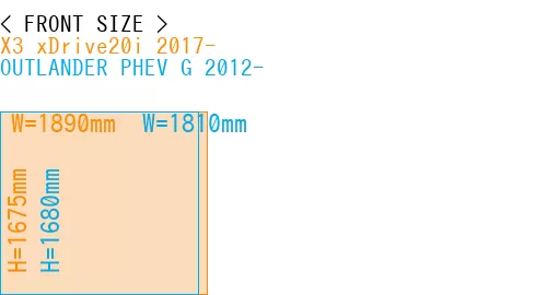 #X3 xDrive20i 2017- + OUTLANDER PHEV G 2012-